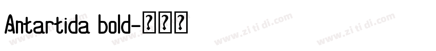 Antartida bold字体转换